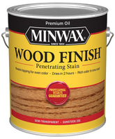 Minwax Wood Finish 710450000 Wood Stain, Gunstock, Liquid, 1 gal, Can